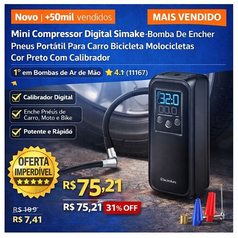 Mini Compressor Digital Review Completo, Opinião Sincera