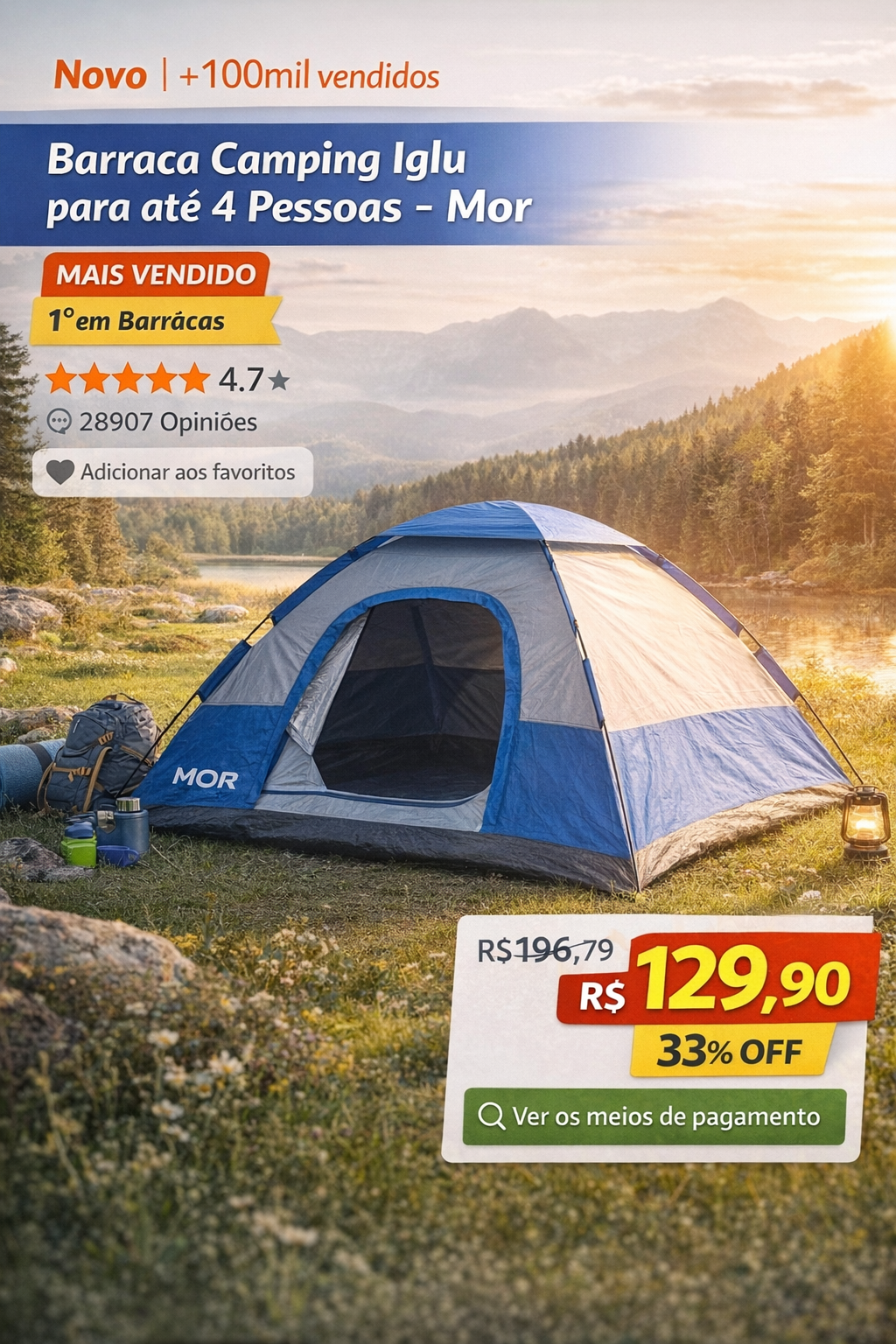 Barraca Camping para até 4 Pessoas: Review Completo