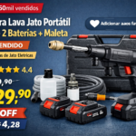 Lavadora Lava Jato Portátil Vale a Pena? 12 Lavadora portátil com bateria e maleta