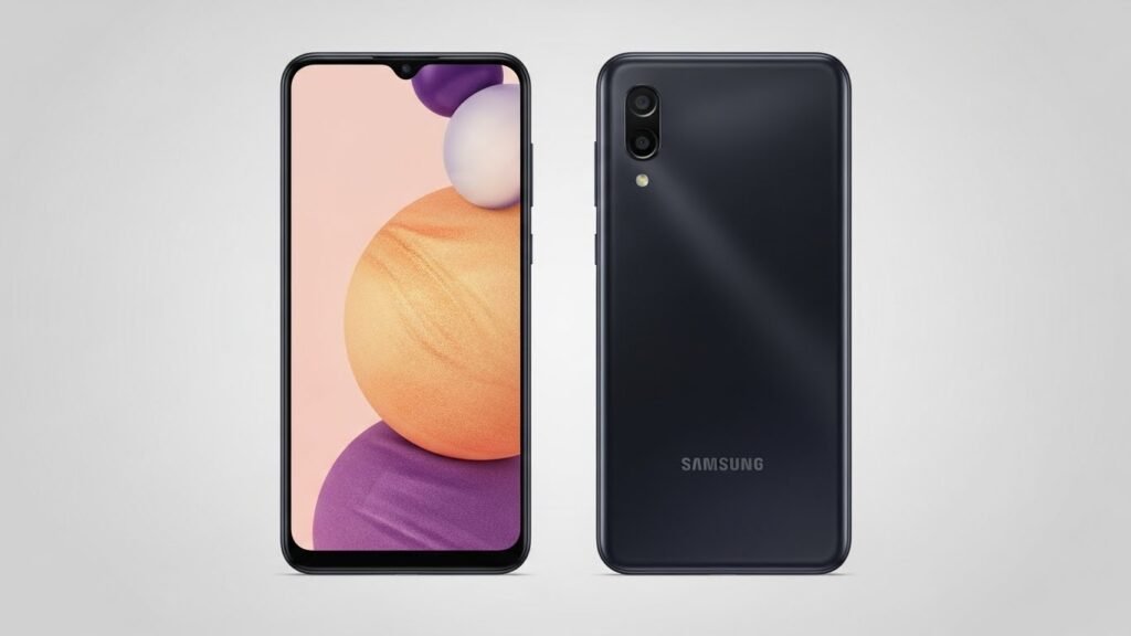 Smartphone Samsung com design moderno.