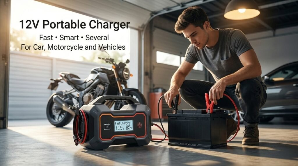 Carregador Inteligente de Bateria 12V
