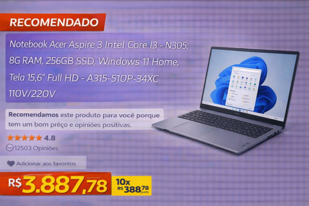 Notebook Acer Aspire 3 Intel