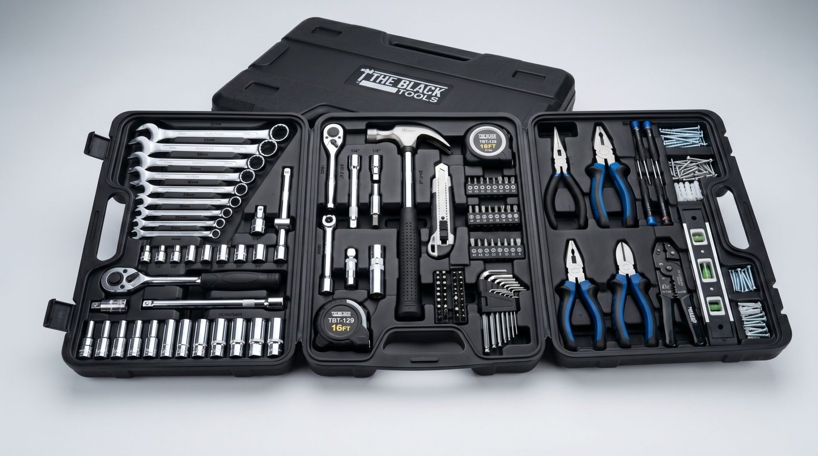 Kit de Ferramentas 129 Peças Resolver Tudo em Casa