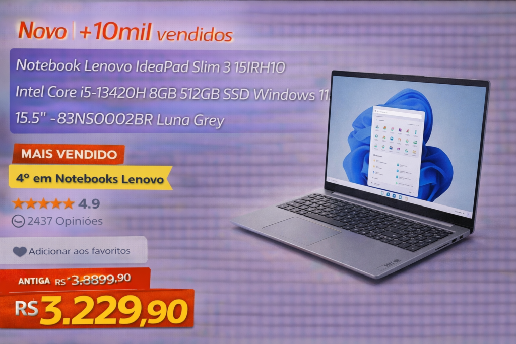 Notebook Lenovo IdeaPad Slim 3