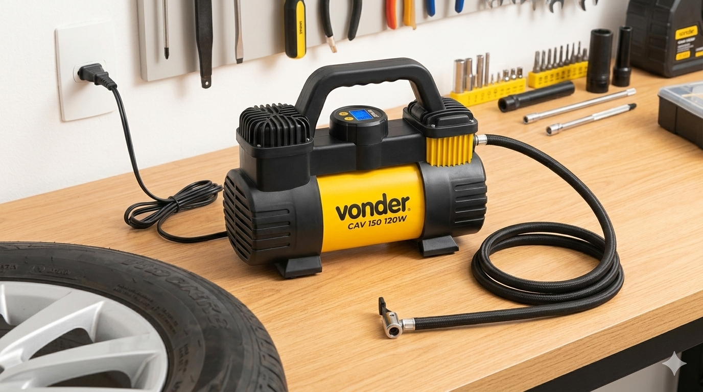 Compressor de Ar Portátil Vonder CAV 150: O  Rápida e Sem Esforço