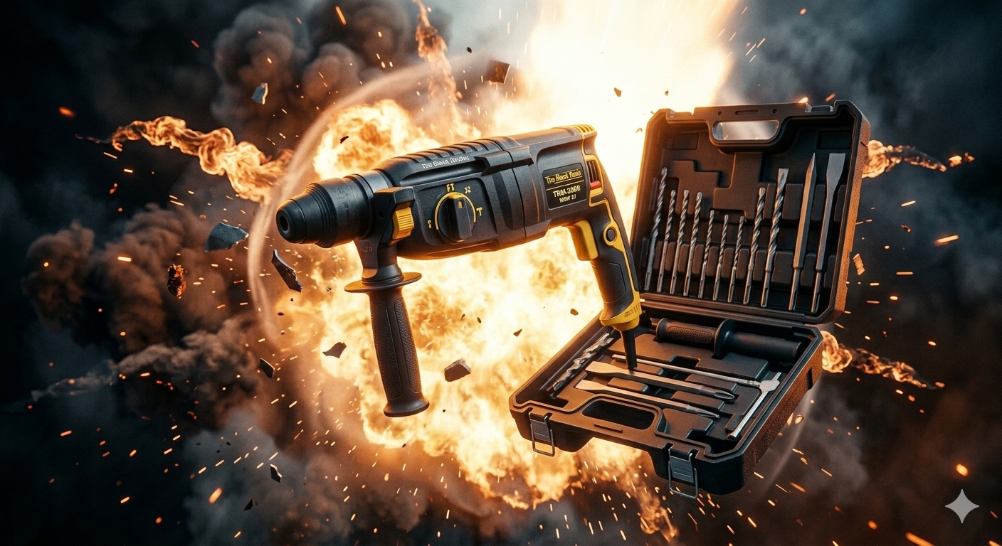 Martelete Perfurador Rompedor The Black Tools TRM-3000