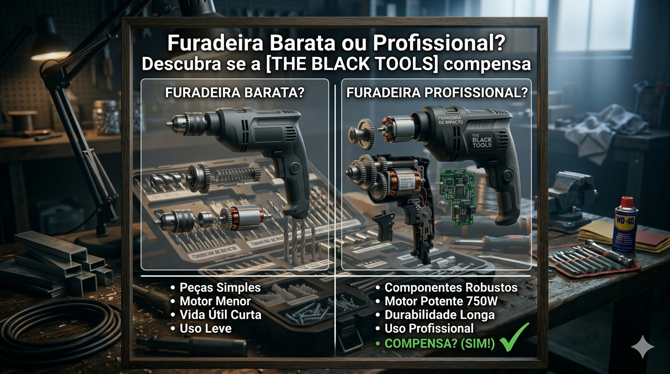 Furadeira De Impacto Barata e Profissional? Descubra ser presta pra você