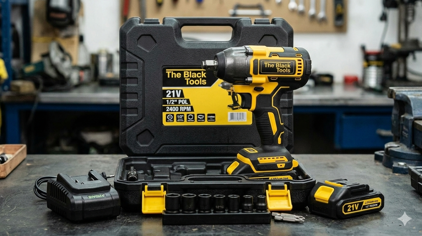 Descubra a Chave de Impacto a Bateria 21V The Black Tools: Potência e Eficiência para Profissionais e Entusiastas