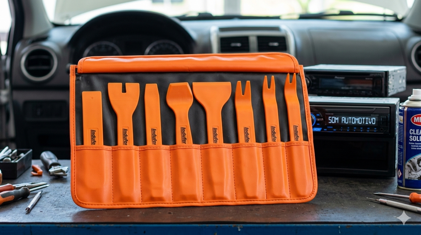 Jogo de Espátulas de Nylon Automotivas com 9 Peças para Som: Vale a Pena em 2026?