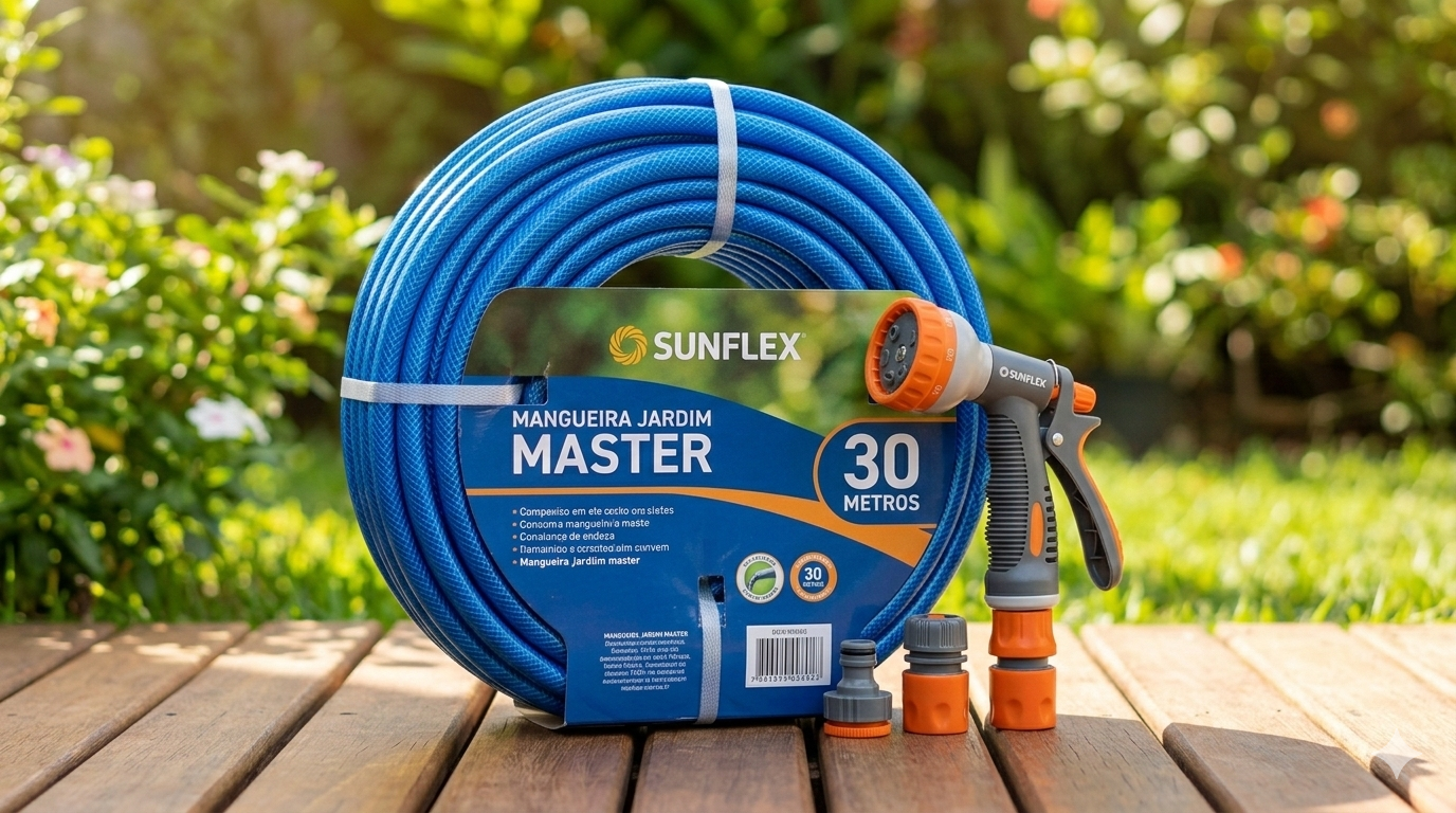 Conjunto Mangueira Jardim Master Sunflex 30 Metros Azul: Vale a Pena Comprar?