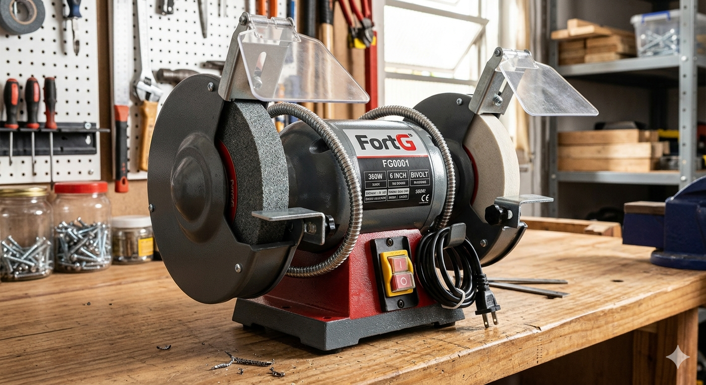 Moto Esmeril de Bancada FortG 6 Polegadas Custo-Benefício