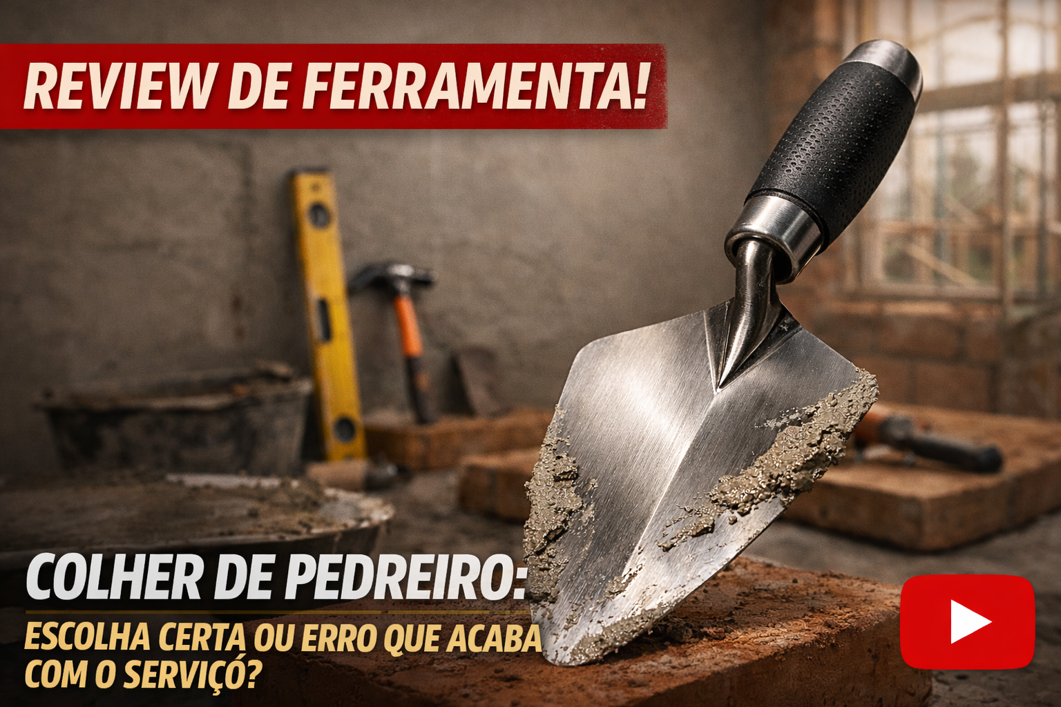 Colher de Pedreiro: O Erro Simples Que Pode Acabar com Seu Trabalho