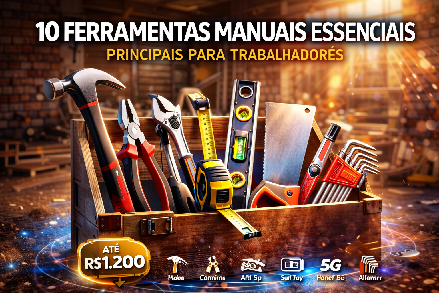 10 Ferramentas Essenciais que Todo Trabalhador