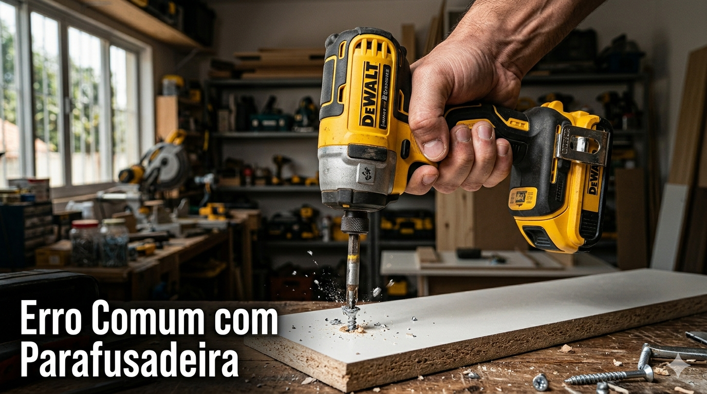 5 Erros Comuns com Parafusadeira e Como Evitá-los