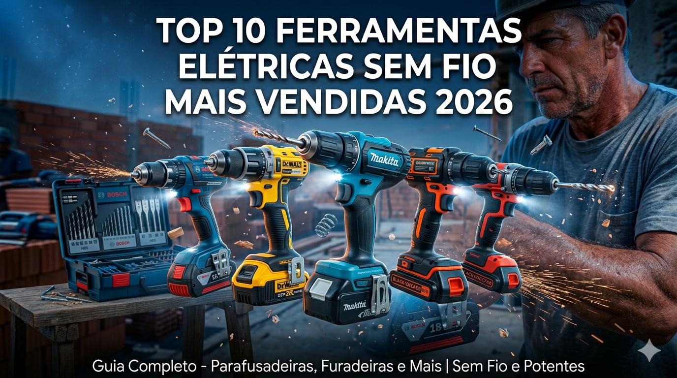 Top 10 Ferramentas Elétricas Sem Fio Mais Vendidas em 2026