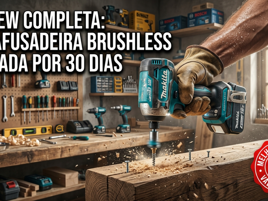 Review Completa: Parafusadeira Brushless – Testada por 30 Dias 4 Review Completa: Parafusadeira Brushless 2026 – Testada na Prática por 30 Dias