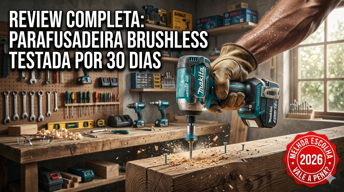 Review Completa: Parafusadeira Brushless  – Testada por 30 Dias