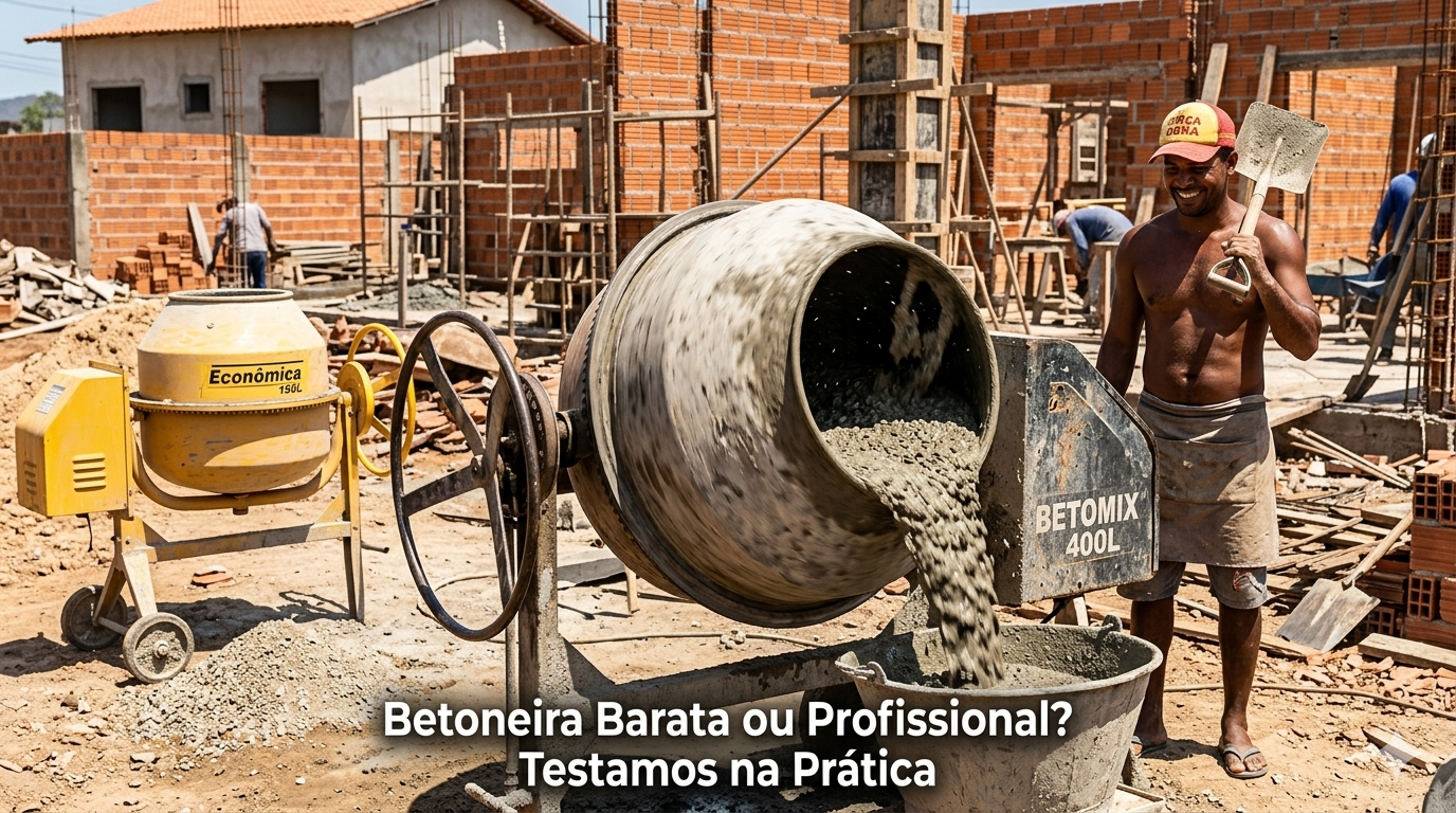Betoneira Barata ou Profissional? Testamos na Prática