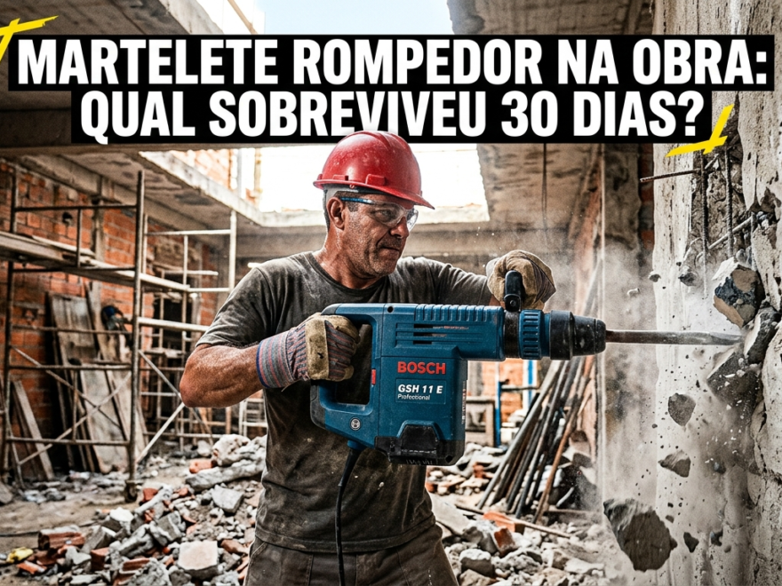Martelete Rompedor na Obra: Qual Sobreviveu 30 Dias?