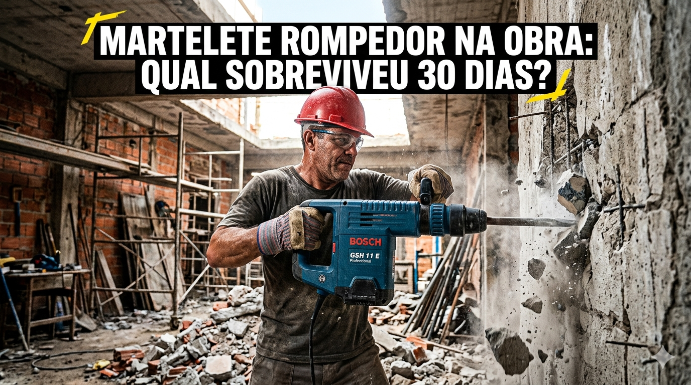 Martelete Rompedor na Obra: Qual Sobreviveu 30 Dias?