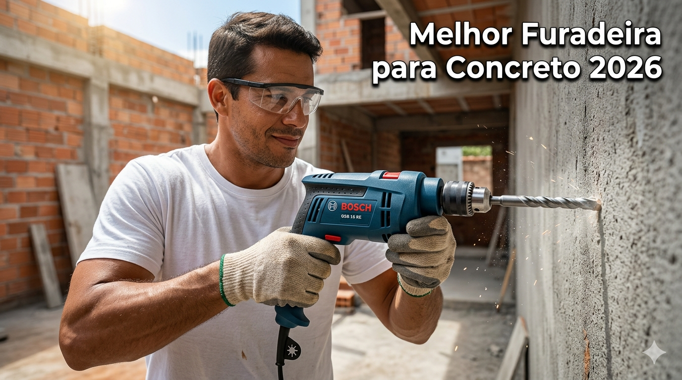 Qual a Melhor Furadeira para Parede de Concreto 2026?