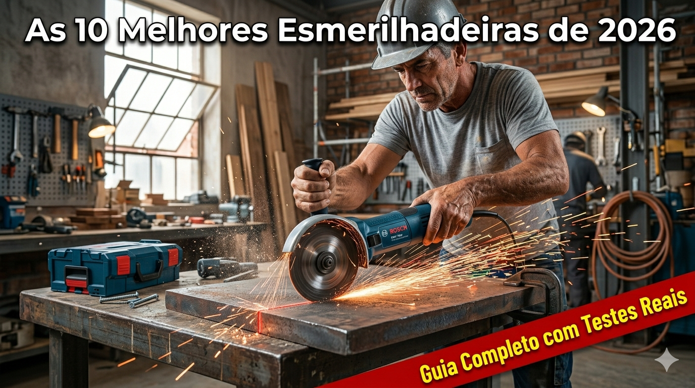 As 10 Melhores Esmerilhadeiras de 2026 Testadas na Prática