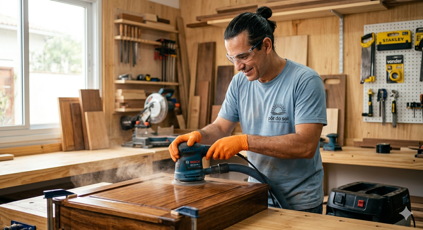 Como Usar Lixadeira Orbital sem Marcas no Móvel