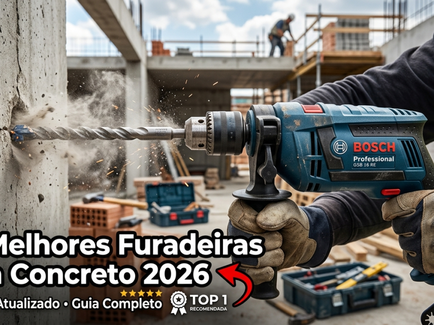 As Melhores Furadeiras para Concreto 2026 – Ranking Atualizado
