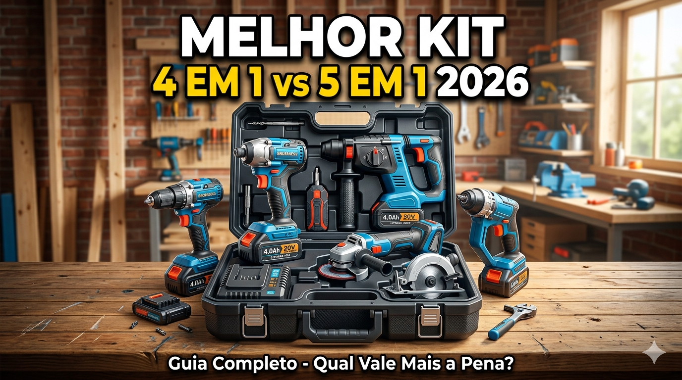 Qual a Melhor Kit 4 em 1 vs 5 em 1 2026?