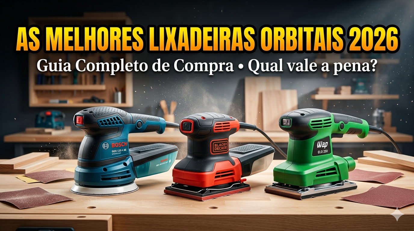 As Melhores Lixadeiras Orbitais 2026: Guia de Compra