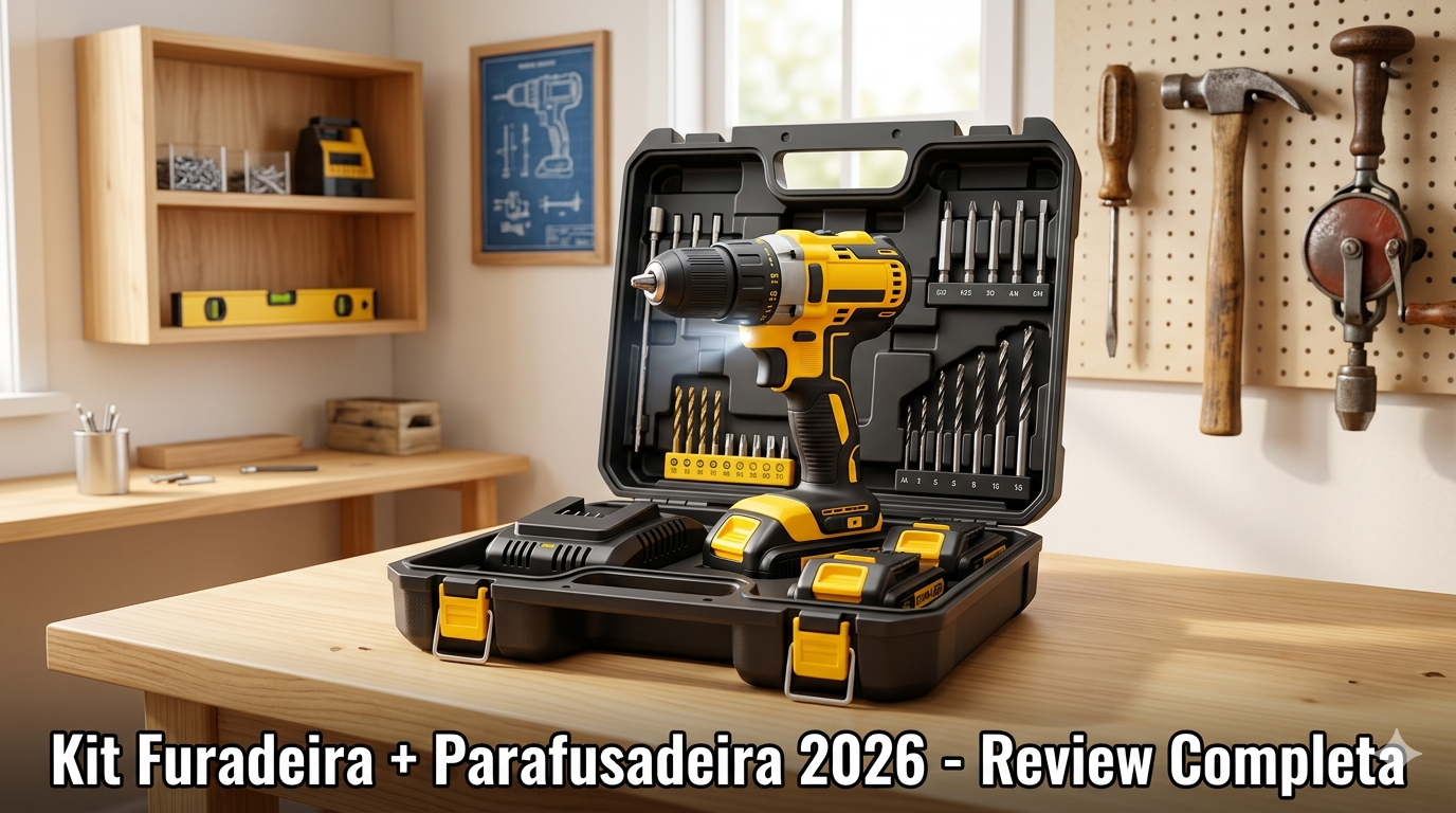 Review Completa: Kit Furadeira + Parafusadeira 2026 – Teste Completo