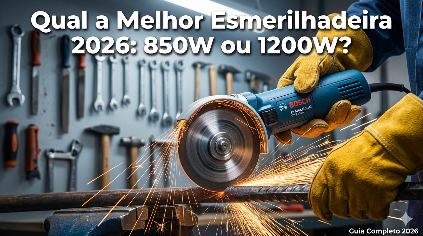 Qual a Melhor Esmerilhadeira 2026: 850W ou 1200W?