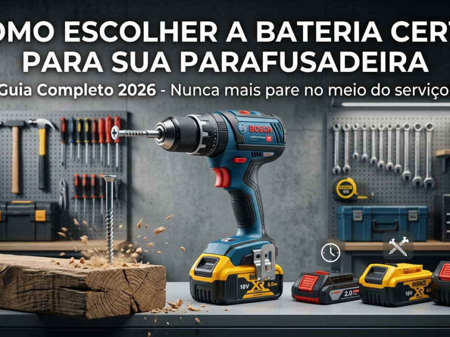 Como Escolher a Bateria Certa para Sua Parafusadeira 5 Como Escolher a Bateria Certa para Sua Parafusadeira