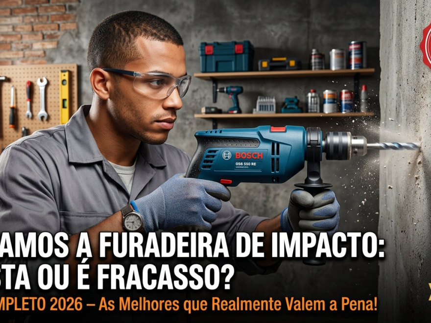 Testamos a Melhor Furadeira de Impacto 2026: Presta ou É Fracasso?