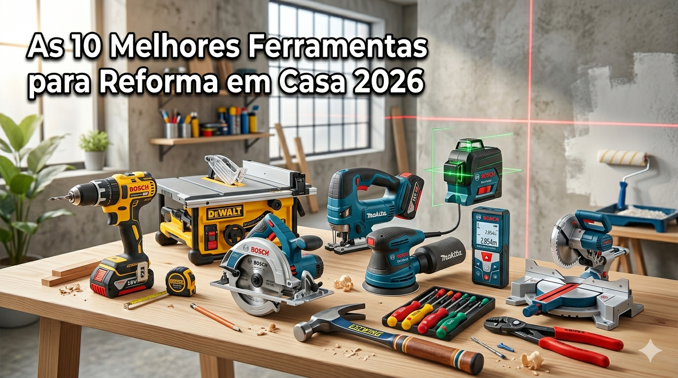 As 10 Melhores Ferramentas para Reforma em Casa 2026