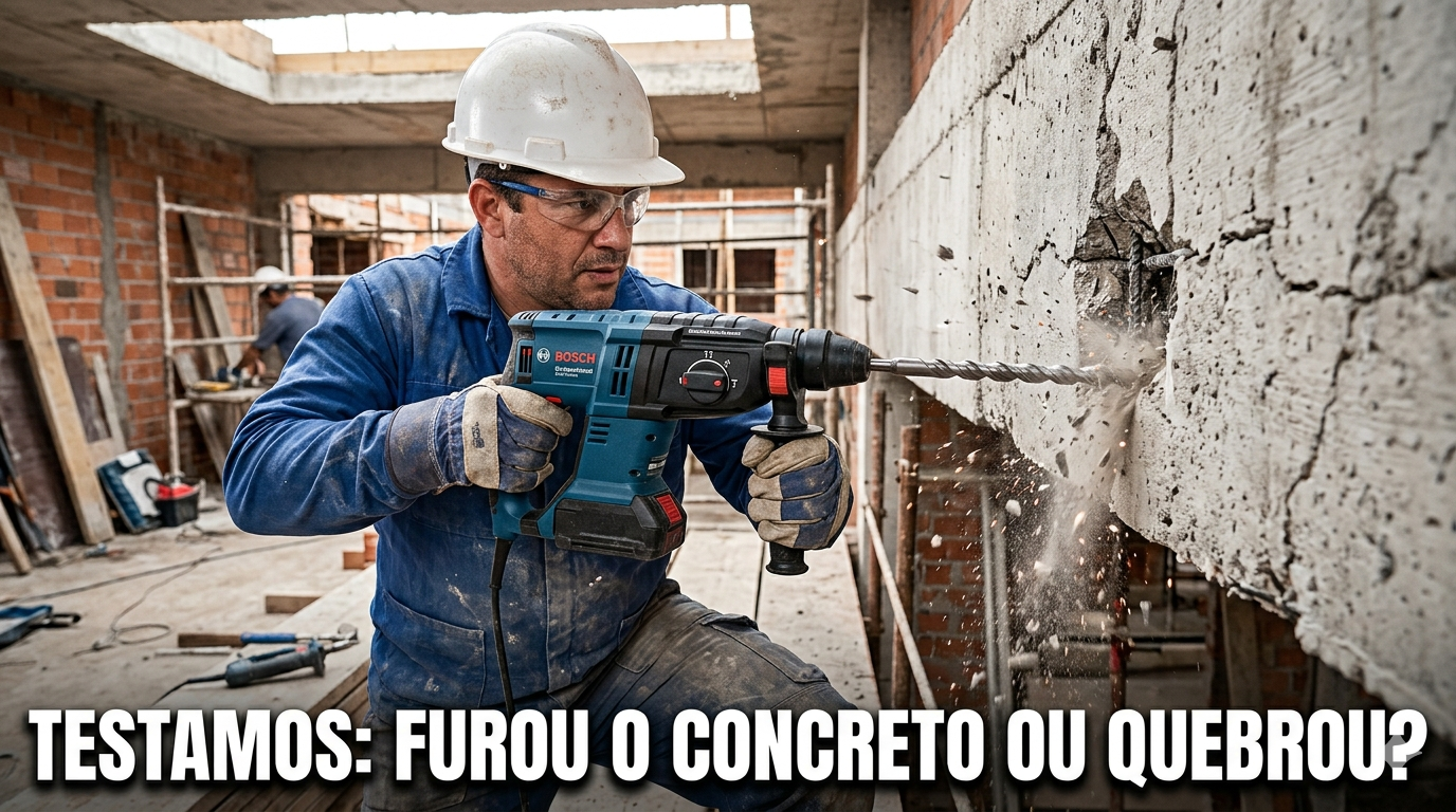 Testamos o Martelete de Impacto: Furou Concreto ou Quebrou?