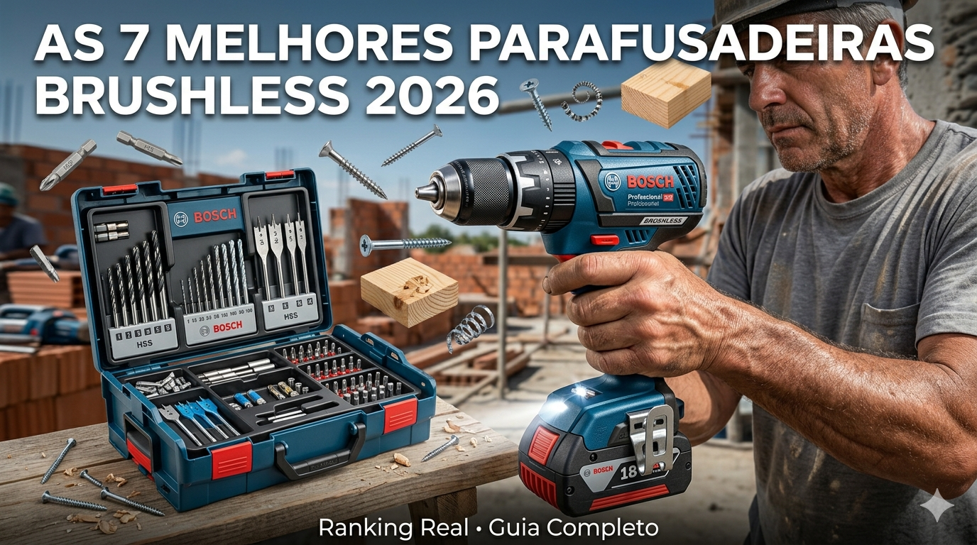 As 7 Melhores Parafusadeiras Brushless de – Ranking Real
