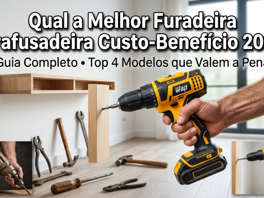 Qual a Melhor Furadeira Parafusadeira Custo-Benefício 2026?