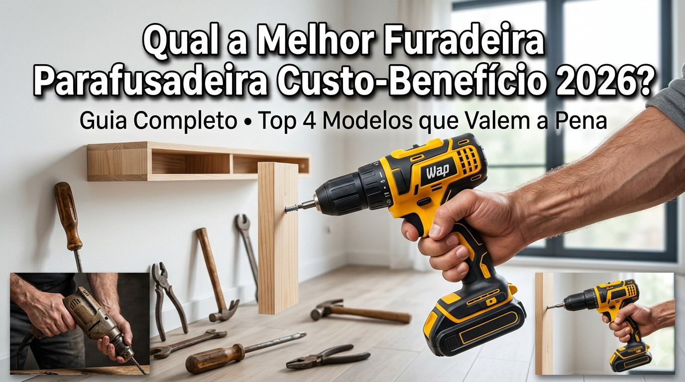 Qual a Melhor Furadeira Parafusadeira Custo-Benefício 2026?