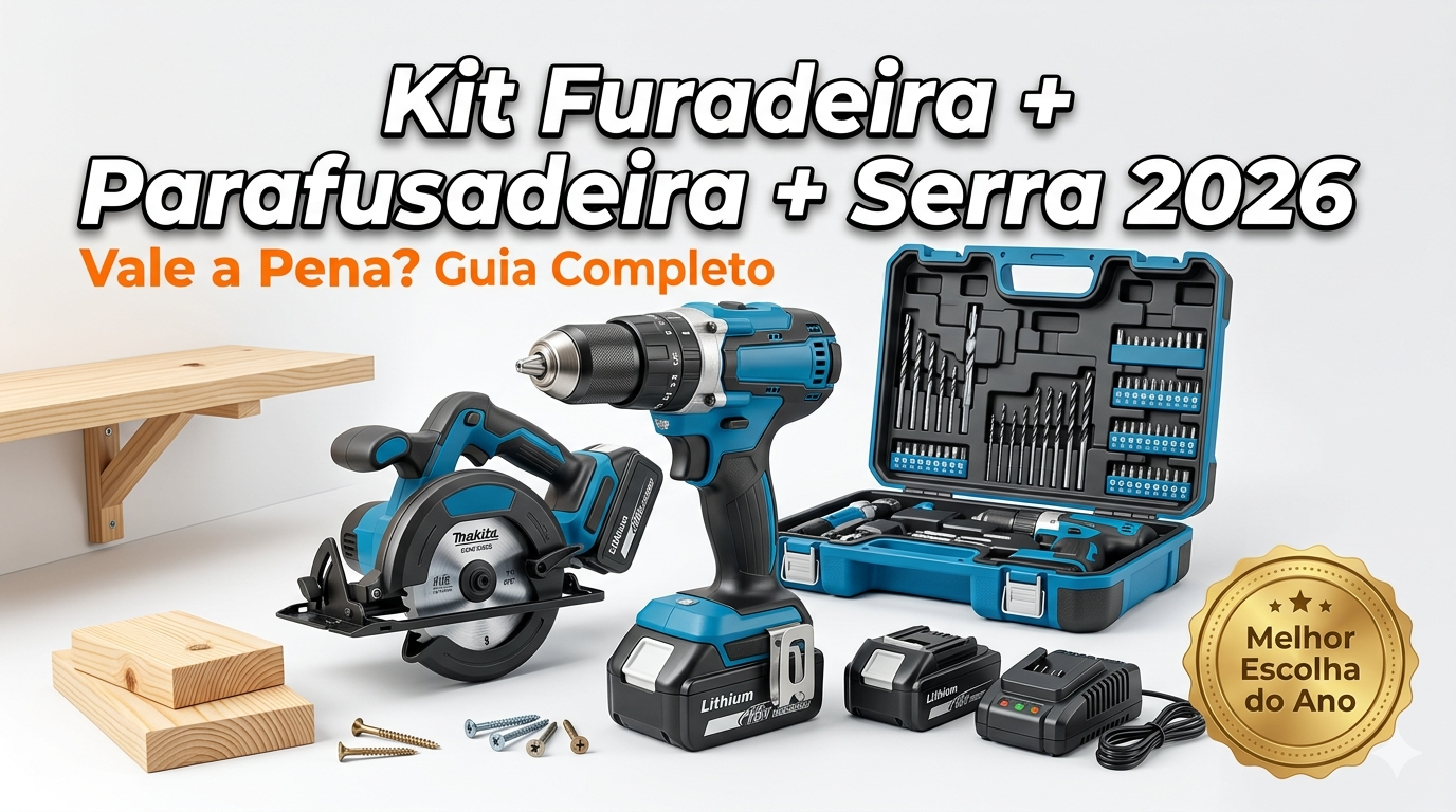 Kit Furadeira + Parafusadeira + Serra: Vale a Pena em 2026?
