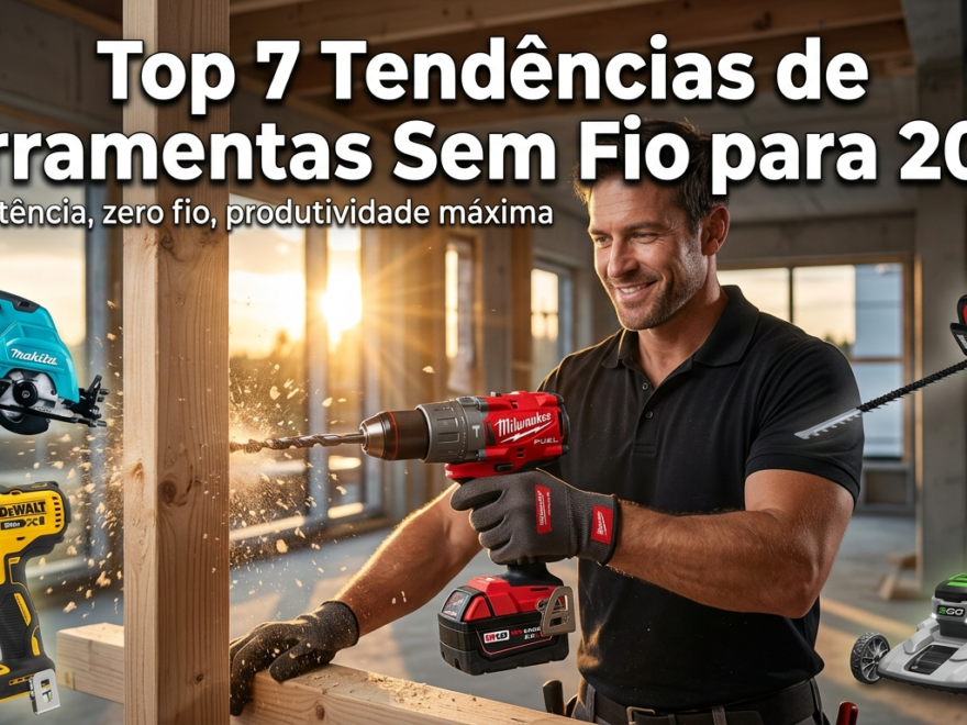 Top 7 Tendências de Ferramentas Sem Fio para 2026
